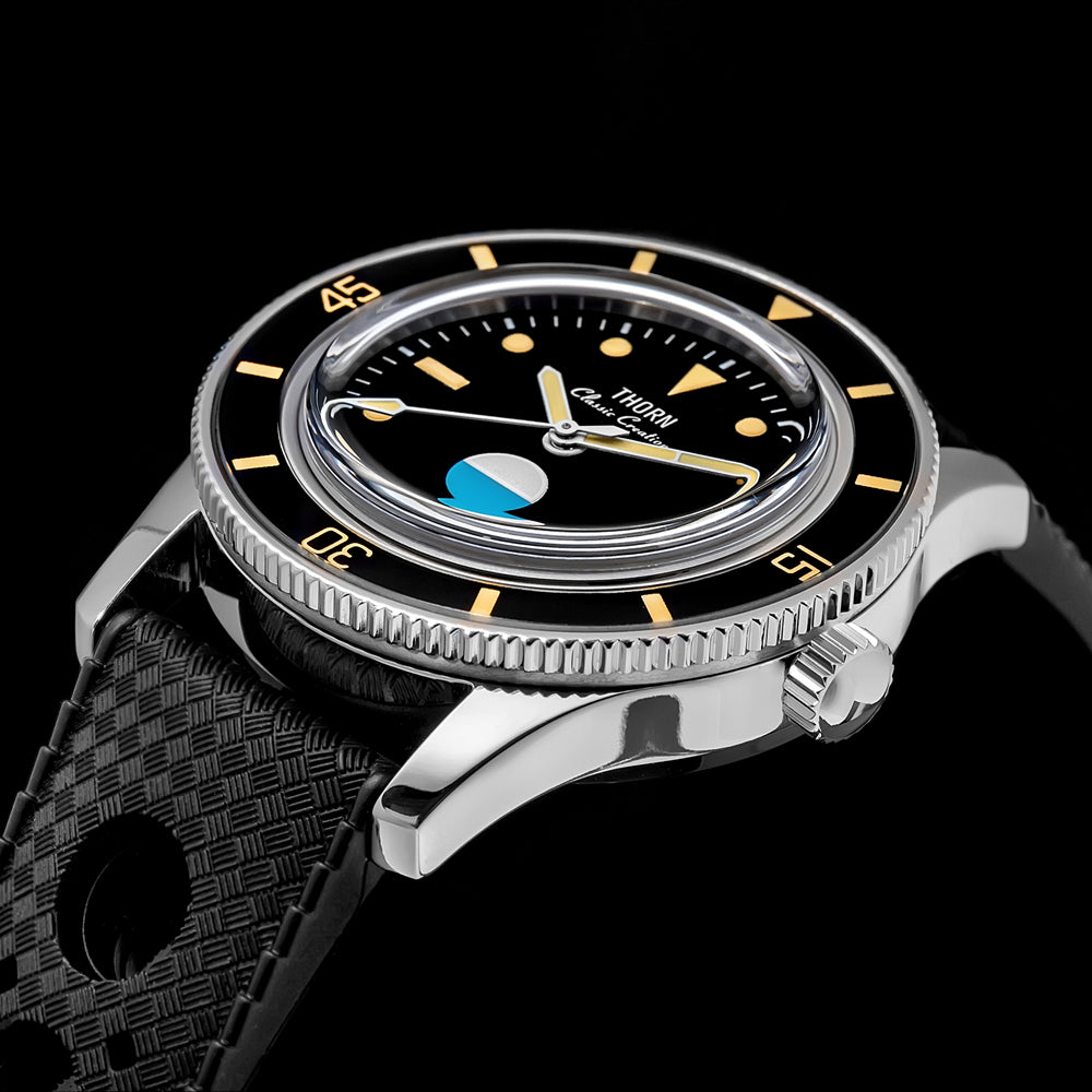 US Pre-Owned Thorn 38mm Titanium 50-Fathoms Dive Watch