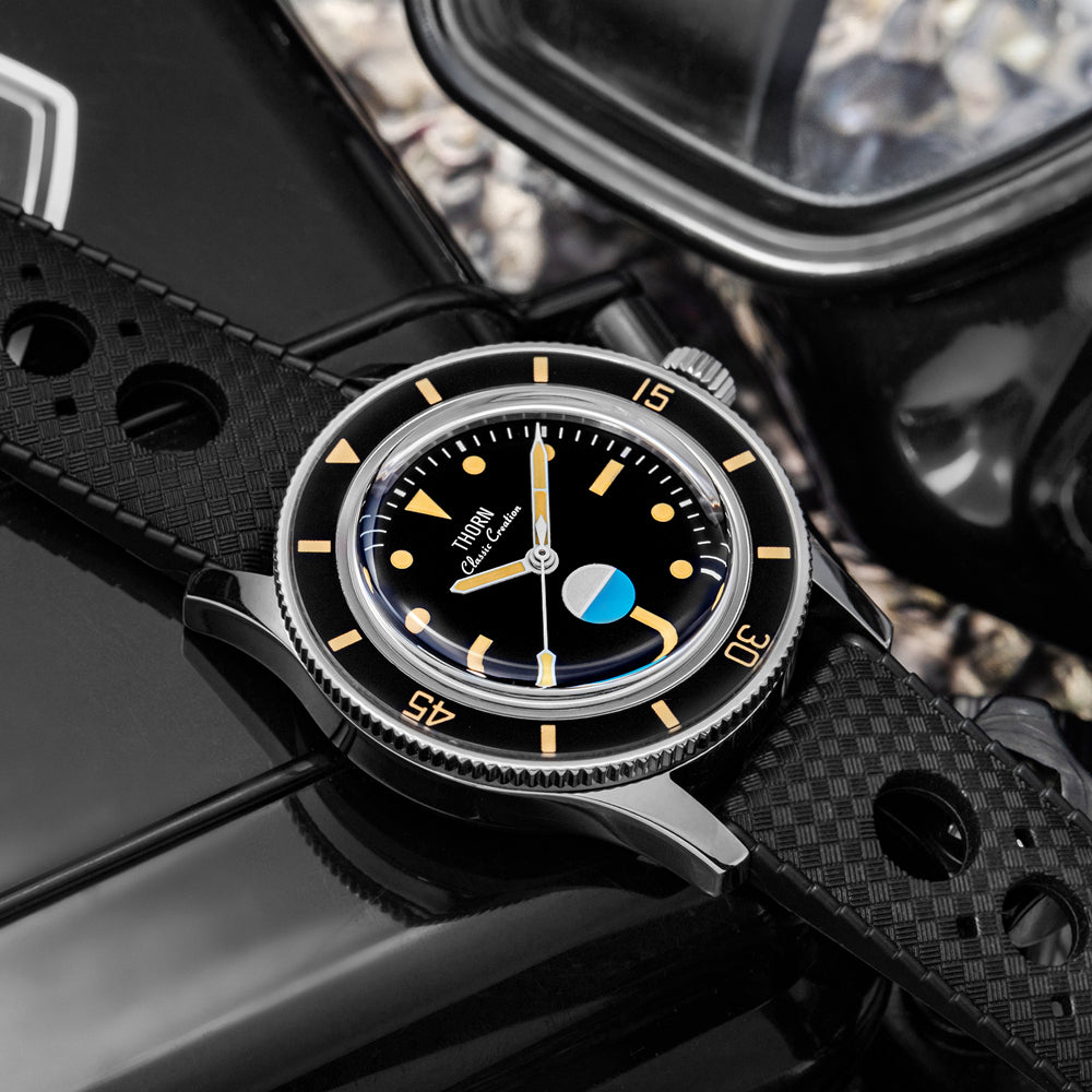 US Pre-Owned Thorn 38mm Titanium 50-Fathoms Dive Watch
