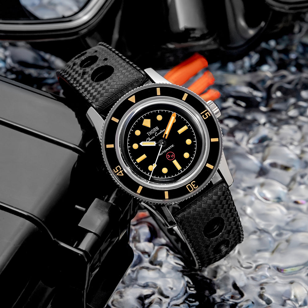 US Pre-Owned Thorn 38mm Titanium 50-Fathoms Dive Watch