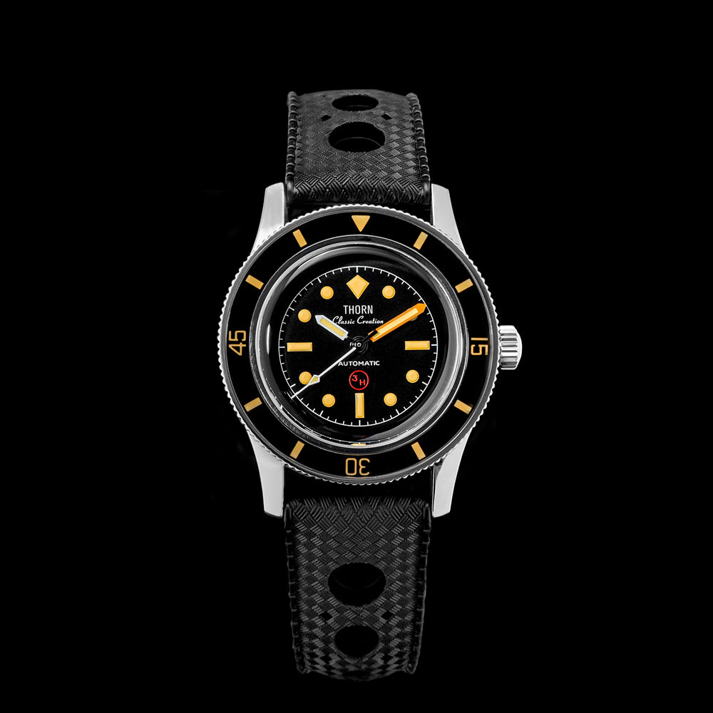 US Pre-Owned Thorn 38mm Titanium 50-Fathoms Dive Watch