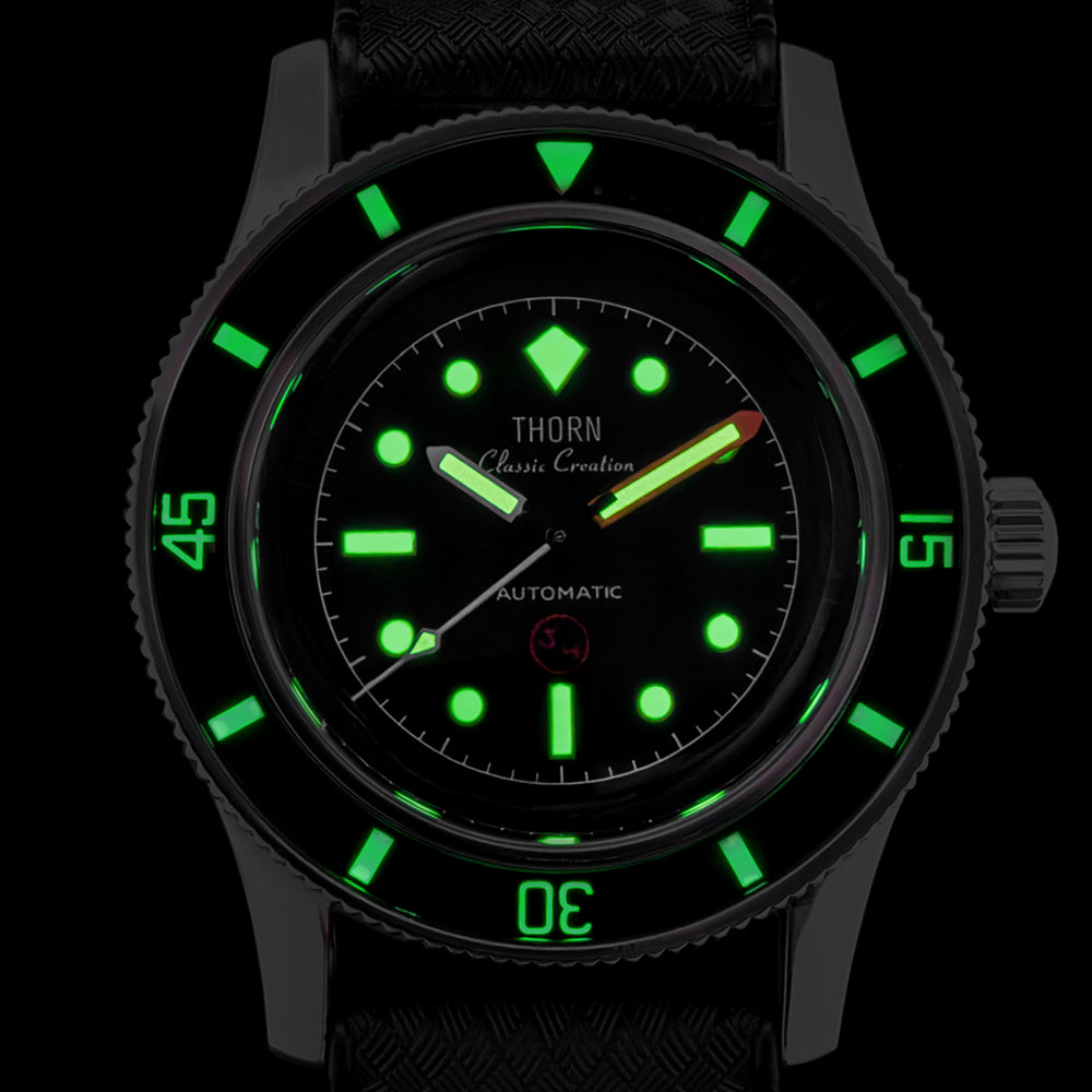 US Pre-Owned Thorn 38mm Titanium 50-Fathoms Dive Watch