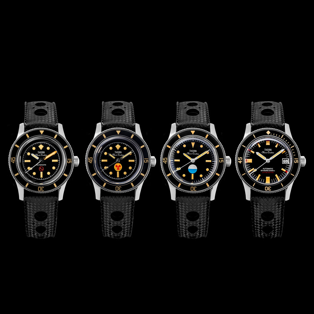 US Pre-Owned Thorn 38mm Titanium 50-Fathoms Dive Watch