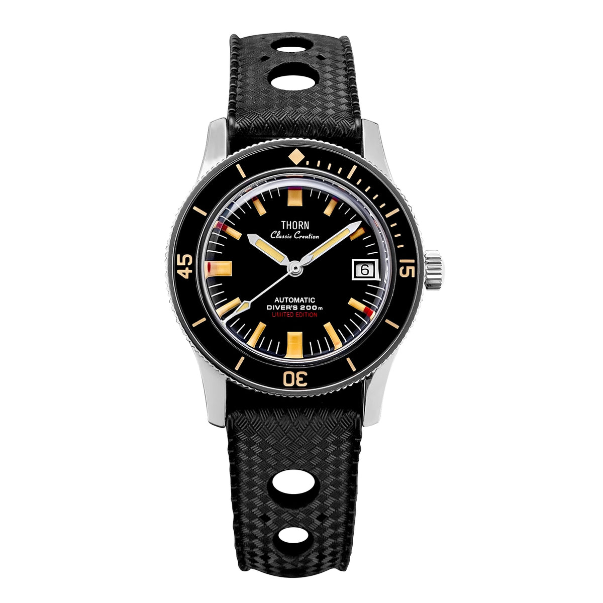 US Pre-Owned Thorn 38mm Titanium 50-Fathoms Dive Watch
