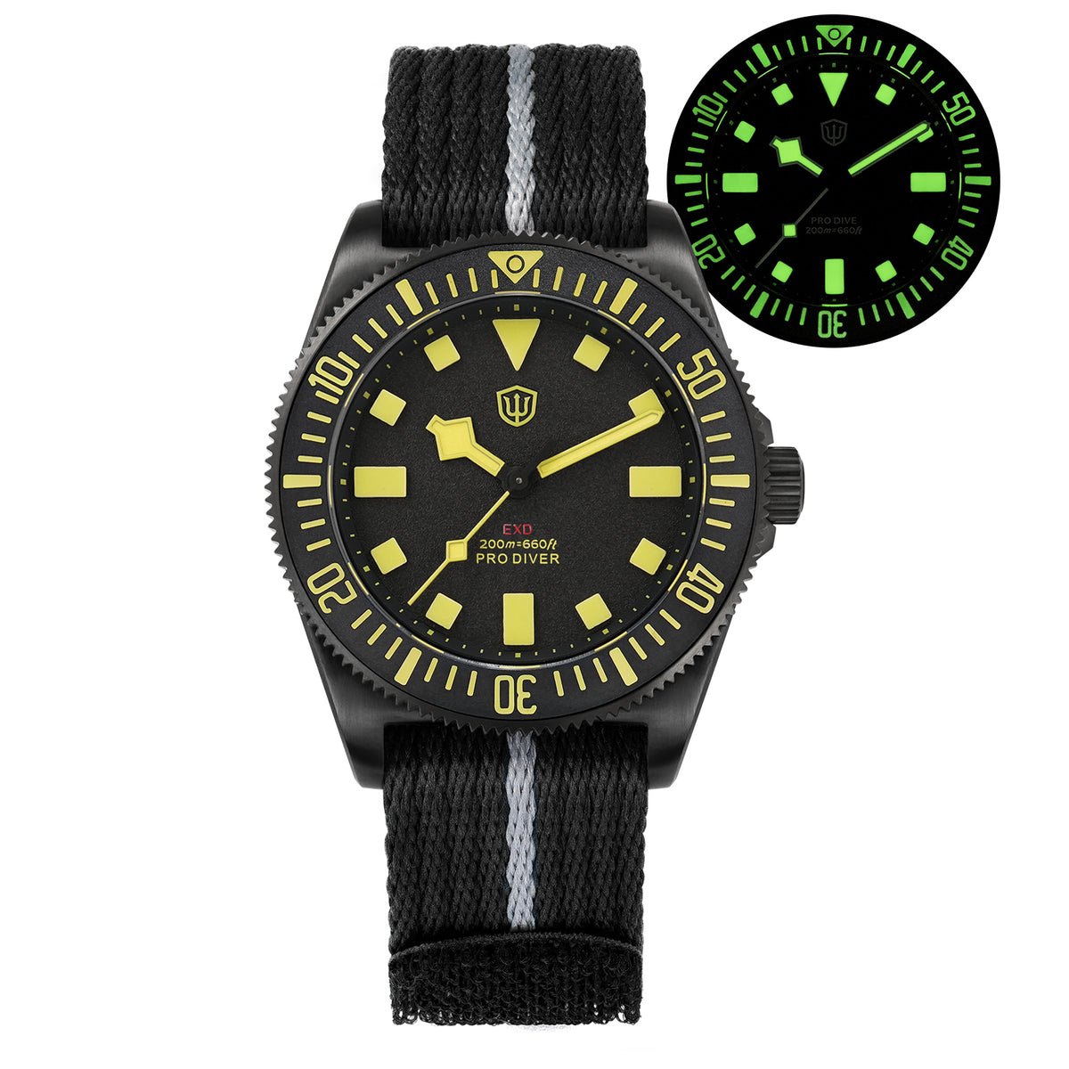 UK Pre-Owned Watchdives 40mm EXD Titanium Diver Watch