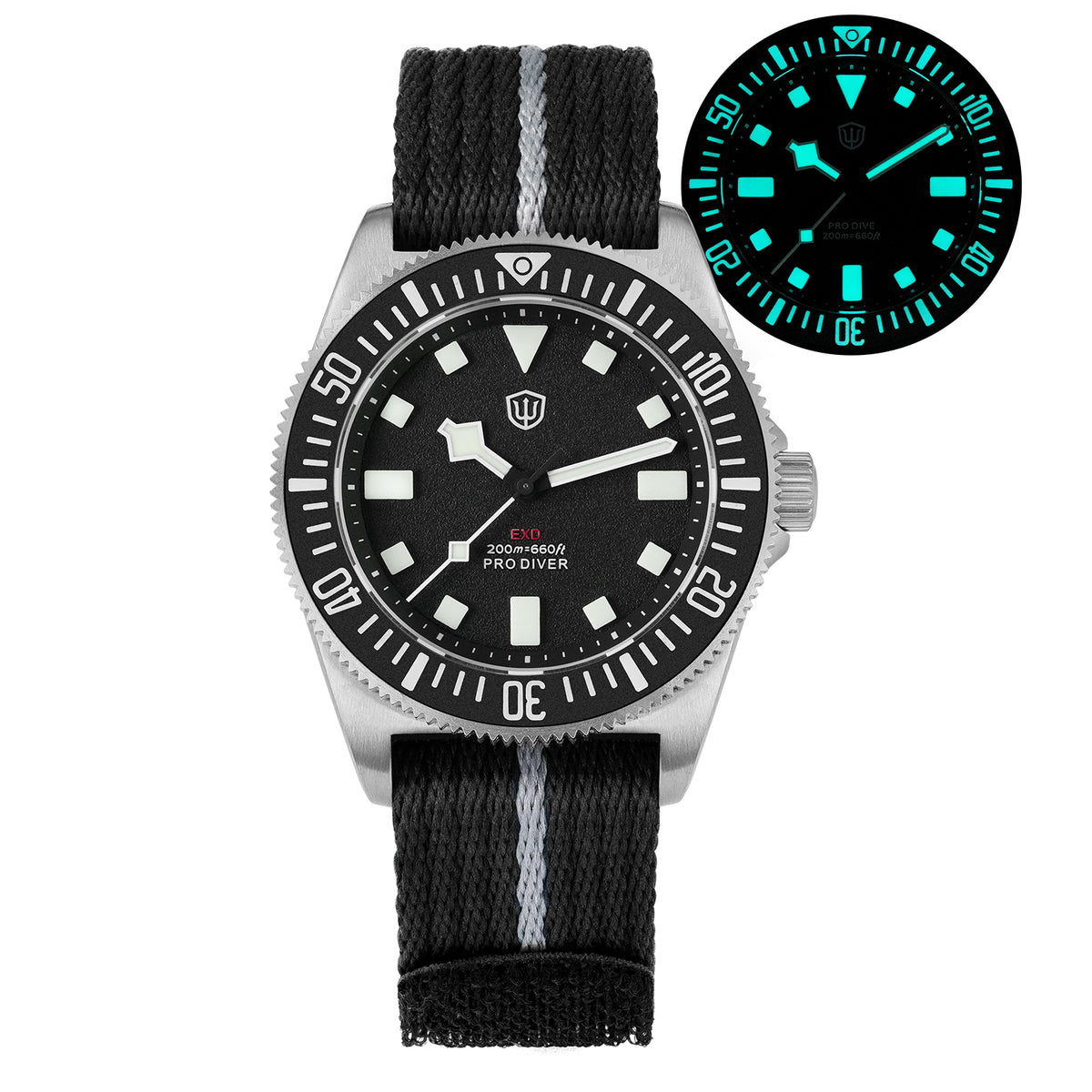 UK Pre-Owned Watchdives 40mm EXD Titanium Diver Watch