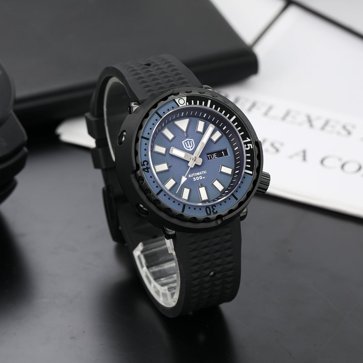 EU Pre-Owned Watchdives PVD Coated Tuna Automatic Dive Watch
