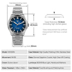 EU Pre-Owned Watchdives WD0005 39mm NH35 Automatic Watch