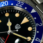 EU Pre-Owned Watchdives WD0014 Aluminum Bezel Vintage NH34 GMT Watch