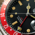 EU Pre-Owned Watchdives WD0014 Aluminum Bezel Vintage NH34 GMT Watch