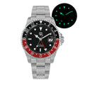 EU Pre-Owned Watchdives WD0014 Aluminum Bezel Vintage NH34 GMT Watch