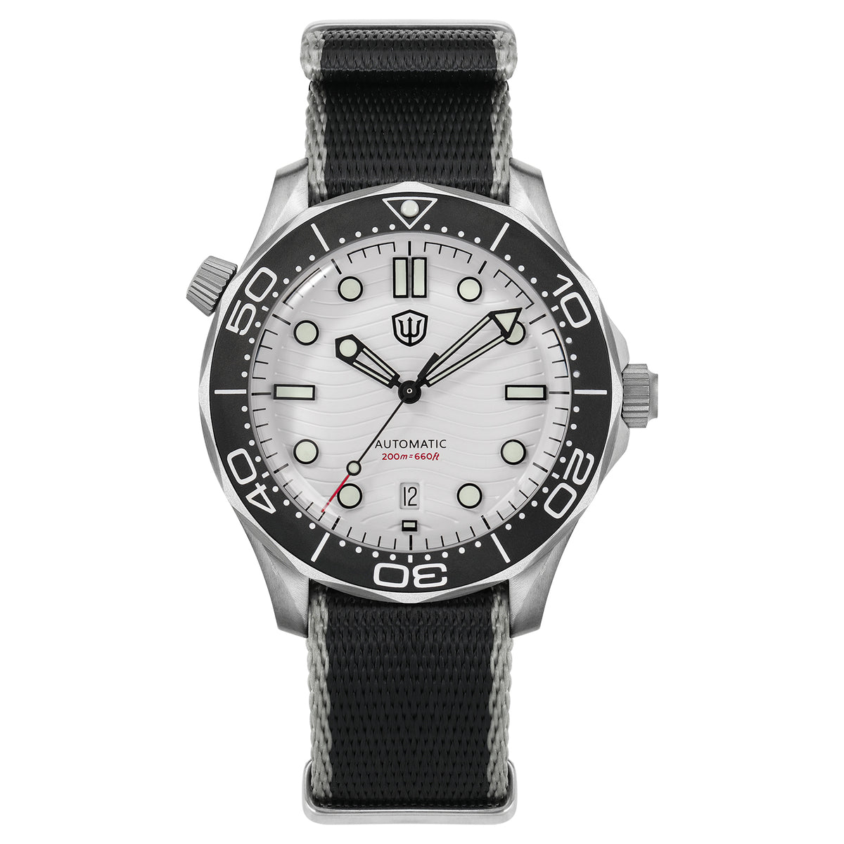 US Pre-Owned Watchdives WD007 Top Hat Sapphire PT5000/SL3001 Titanium Dive Watch