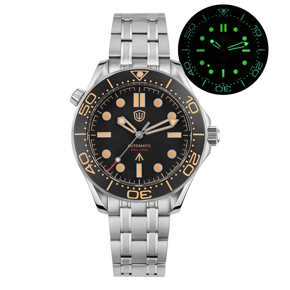 US Pre-Owned Watchdives WD007ST 39mm NTTD Dive Watch