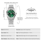 EU Pre-Owned Watchdives WD1016B 37mm Pioneer VH31 Men Watch