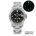 US Pre-Owned Watchdives WD16570 NH34 GMT Watch V2