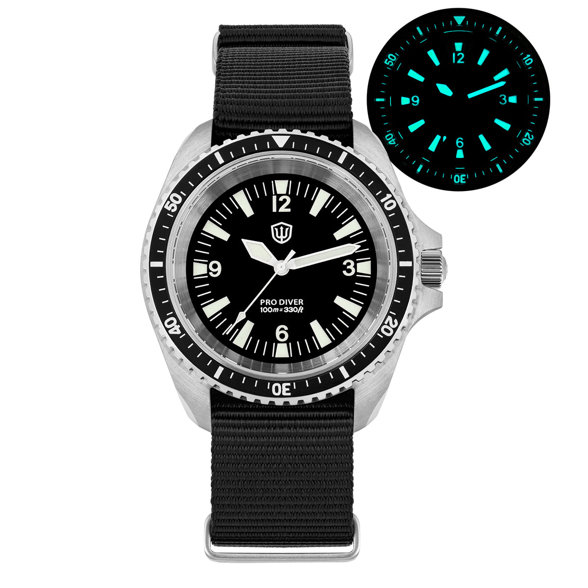 US Pre-Owned Watchdives WD1980 VH31 Military Diver Watch V3