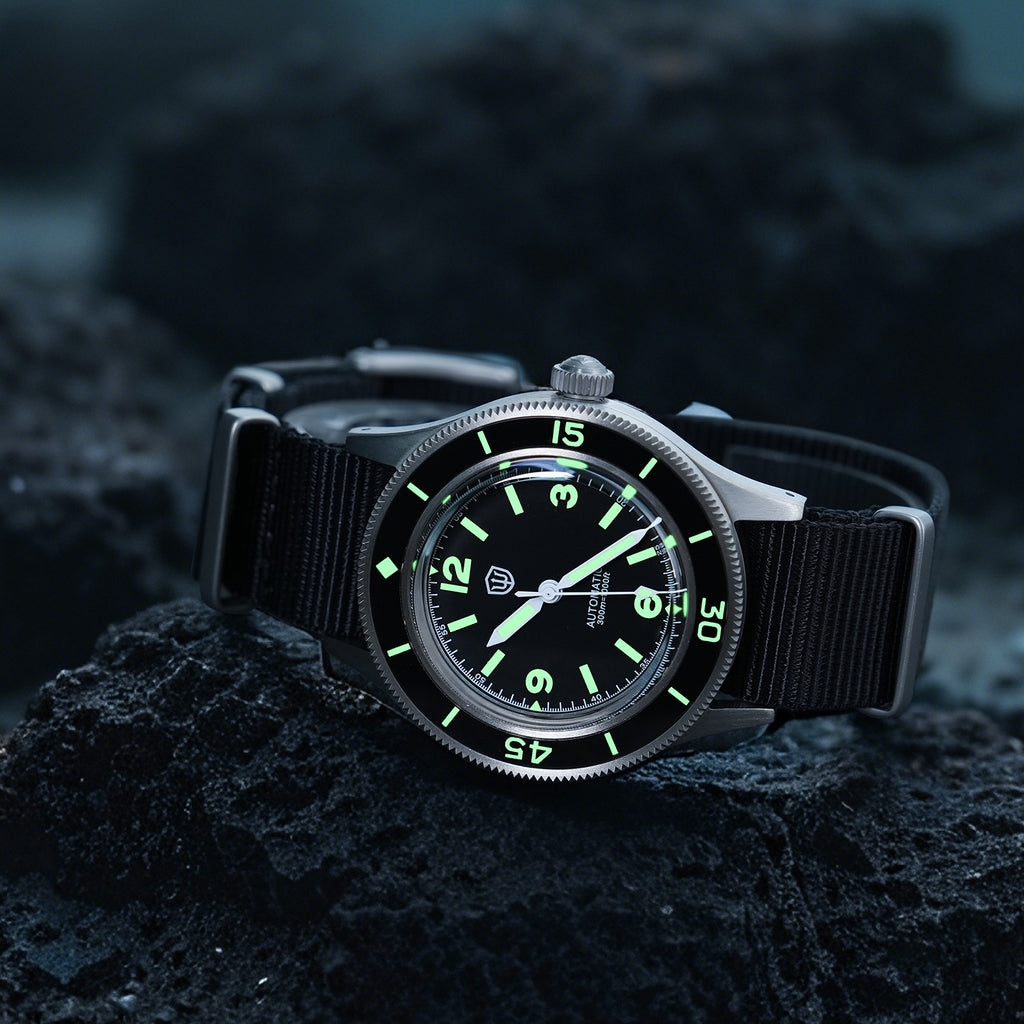 US Pre-Owned Watchdives WD50Ti Titanium 50-Fathoms NH35 Dive Watch