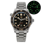 US Pre-Owned Watchdives WD007 Top Hat Sapphire PT5000/SL3001 Titanium Dive Watch