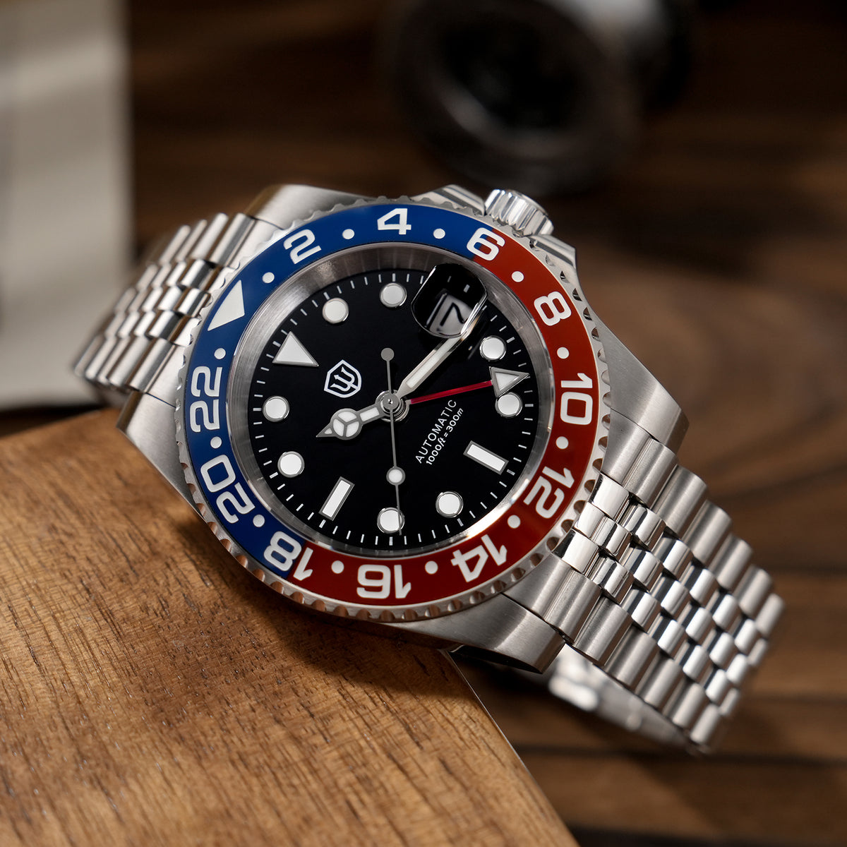 EU Pre-Owned Watchdives WD16760 NH34 Sub GMT Watch V2